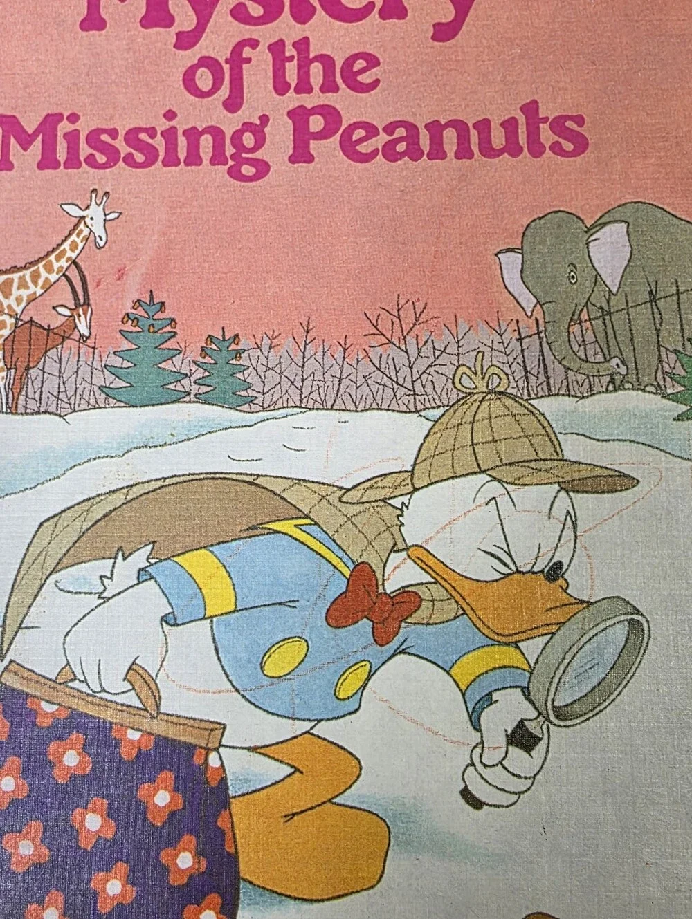 Vintage Disney Kids Book The Mystery of the Missing Peanuts 1970s Hardcover